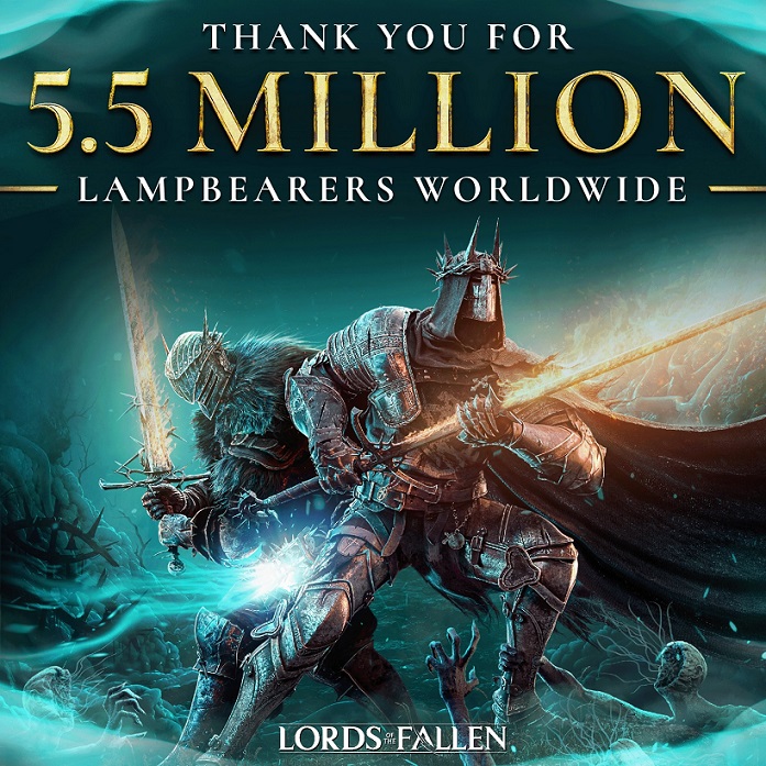 lords of the fallen has reached more than 55 million players تعداد بازیکنان عنوان Lords of the Fallen به بیش از ۵.۵ میلیون نفر رسید - گیمفا