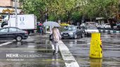 تداوم بارش‌های پراکنده و کاهش نسبی دما در برخی استان‌ها