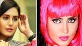 گریم مردان الناز شاکردوست در فیلم کج پیله / باورت نمیشه این مرد سیبیلو الناز خودمونه