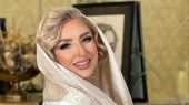 دکوراسیون خانه اشرافی مرجانه گلچین/ از کتابخانه کلاسیک تا تابلوی گرانقیمت داخل پذیرایی