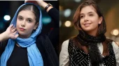 استایل متفاوت نفس بازغی در کوچه‌های تجریش ؛ استایل کردن دامن مشکی با کفش قرمز فوتبالی 
