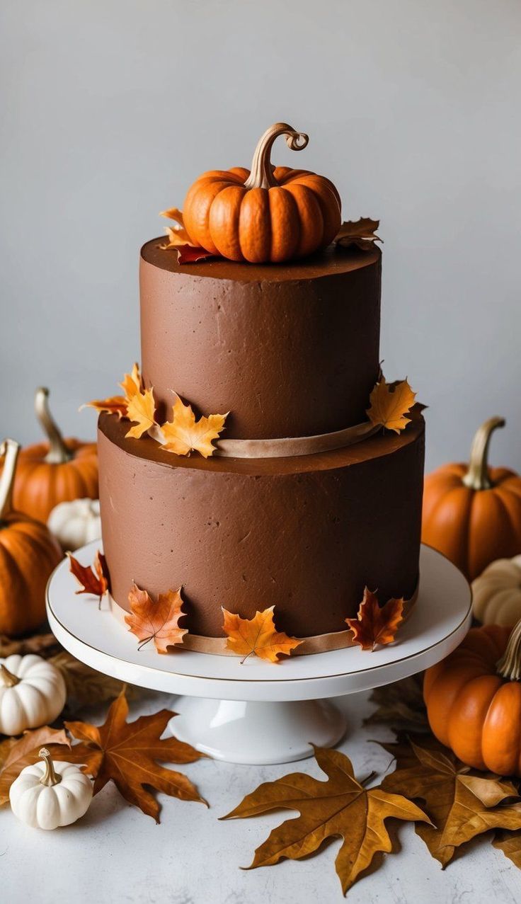 کیک تولد پاییزی پسرانه و مردانه شیک