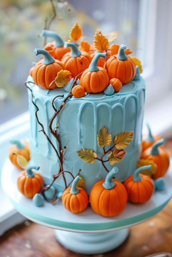 کیک تولد پاییزی پسرانه و مردانه شیک