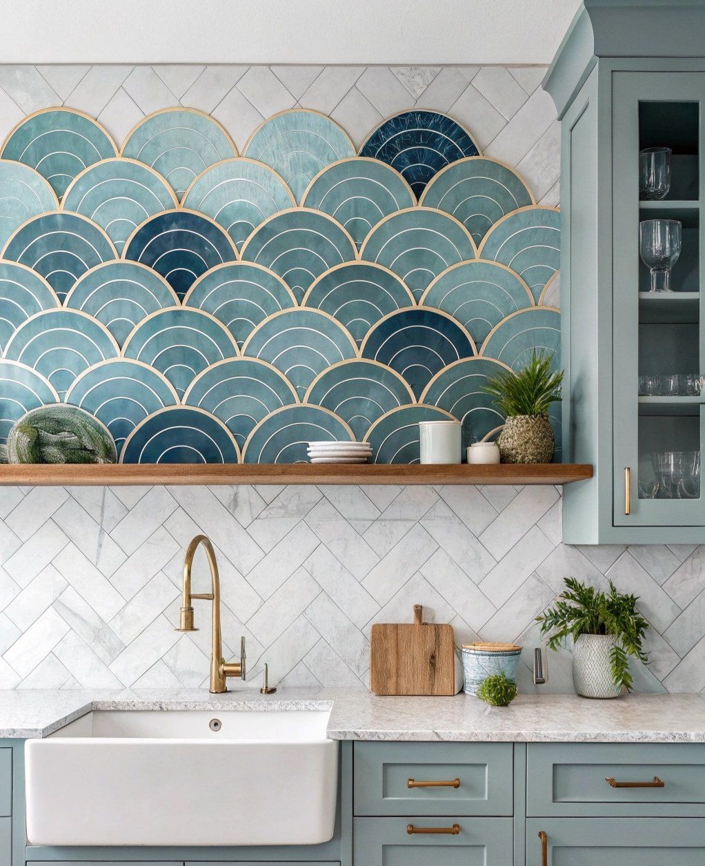 دیزاین بالای سینک ظرفشویی