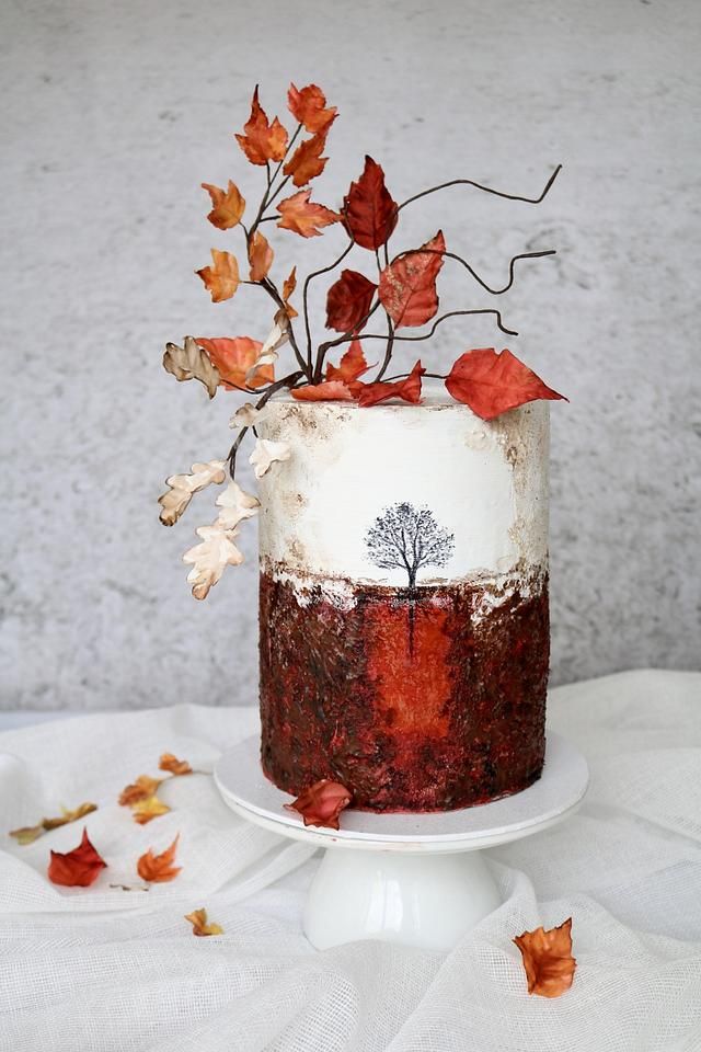 کیک تولد پاییزی پسرانه و مردانه شیک