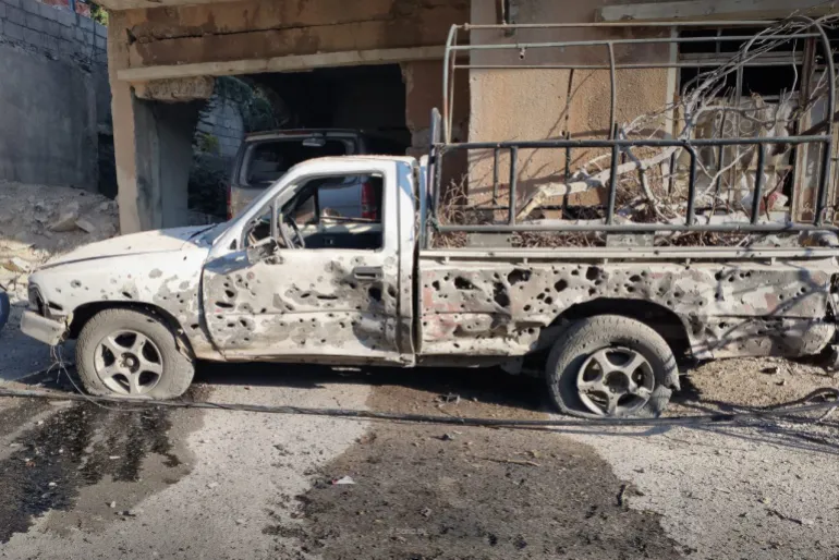 خسارت حمله و درگیری میان نظامیان اسرائیلی و اهالی در منطقه بیت جن سوریه