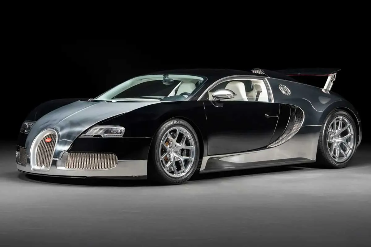 حراج استثنایی بوگاتی ویرون نوکتورن با بدنه آلومینیومی آینه‌ای؛ شاهکاری نایاب در بازار خاورمیانه