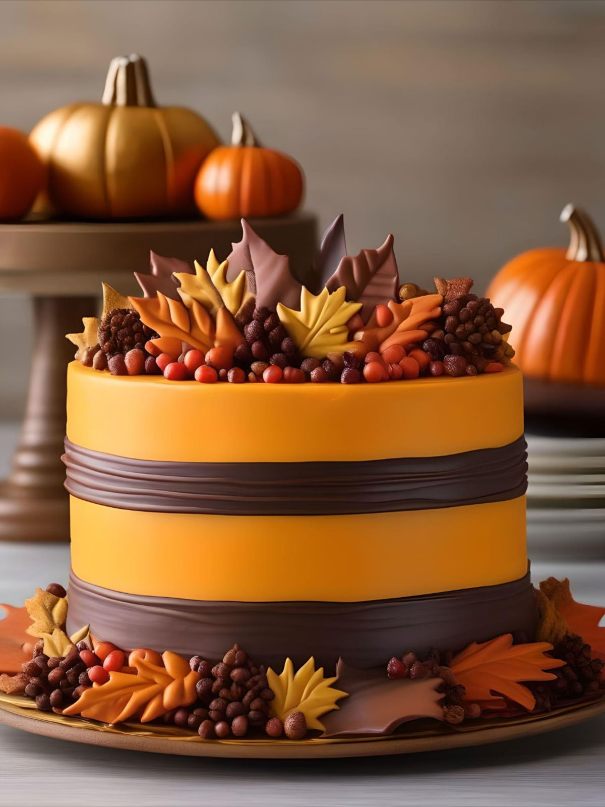 کیک تولد پاییزی پسرانه و مردانه شیک