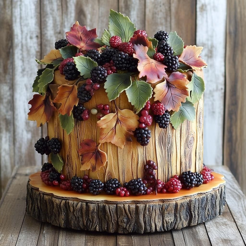 کیک تولد پاییزی پسرانه و مردانه شیک