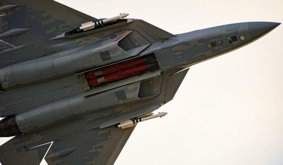 سوخو-۵۷ در نزدیکی مرزهای ایران؛ رقص مرگ جنگنده نسل پنجم روسی در آسمان خلیج فارس