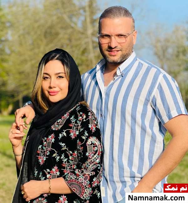 عمار آقایی و همسرش ایرانا فتح الله زاده