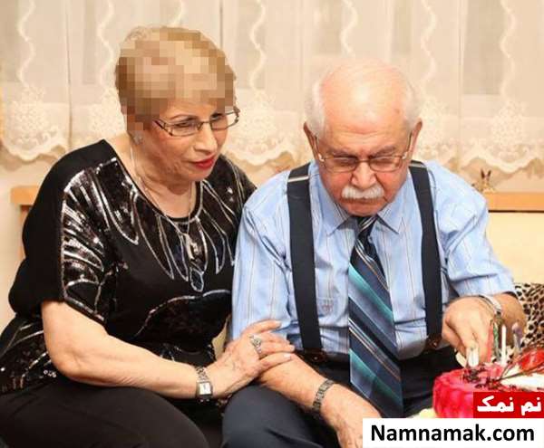 ناصر مسعودی و همسرش