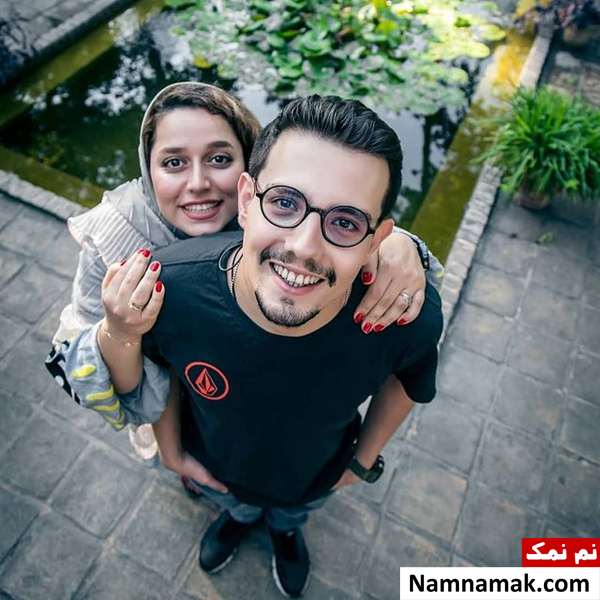 امیر کاظمی و همسرش مهتاب محسنی
