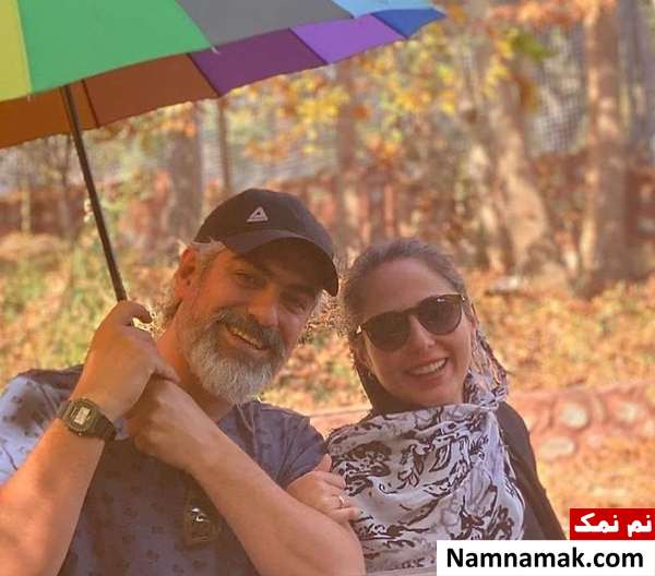 مهدی پاکدل و همسرش رعنا آزادی ور