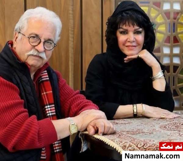 هادی مرزبان و همسرش فرزانه کابلی