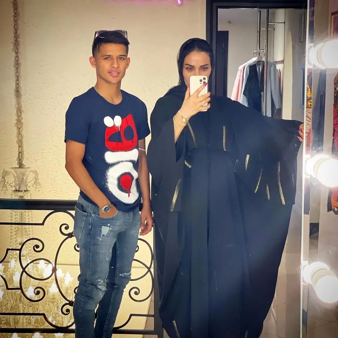 مهدی قائید و همسرش