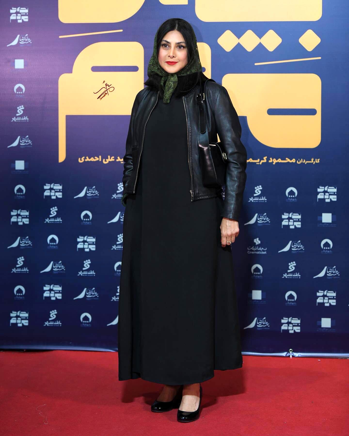 آزاده صمدی، بازیگر توانمند سینما و تلویزیون، در مراسم اکران مردمی فیلم «بچه مردم» 