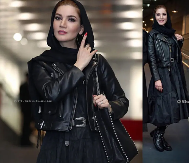 کت‌ چرم بازیگران ایرانی