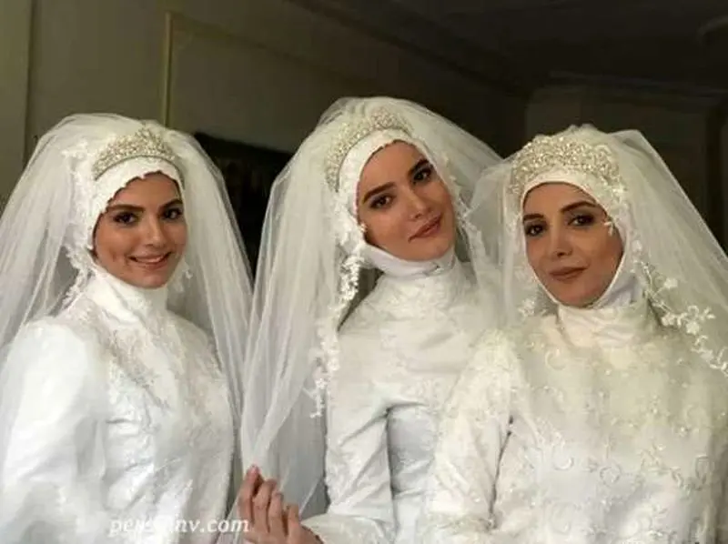 بازیگران سریال لیسانسه ها با لباس عروس