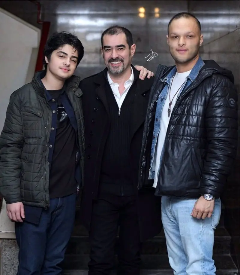  شهاب حسینی به همراه پسرانش