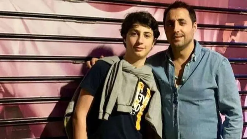 امیرحسین رستمی و پسرش