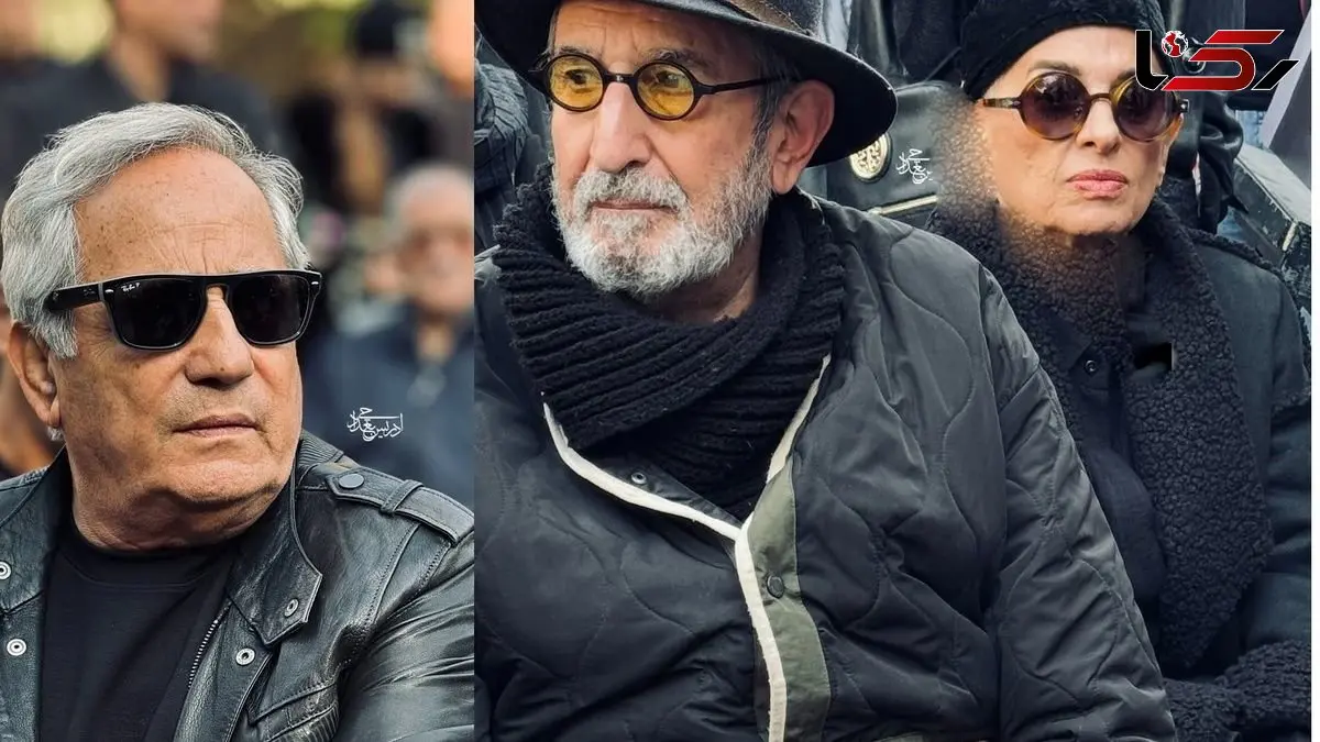 چهره‌های مطرح با تیپ مشکی در مراسم وداع با هادی مرزبان؛ لحظه‌هایی پر از غم و احترام