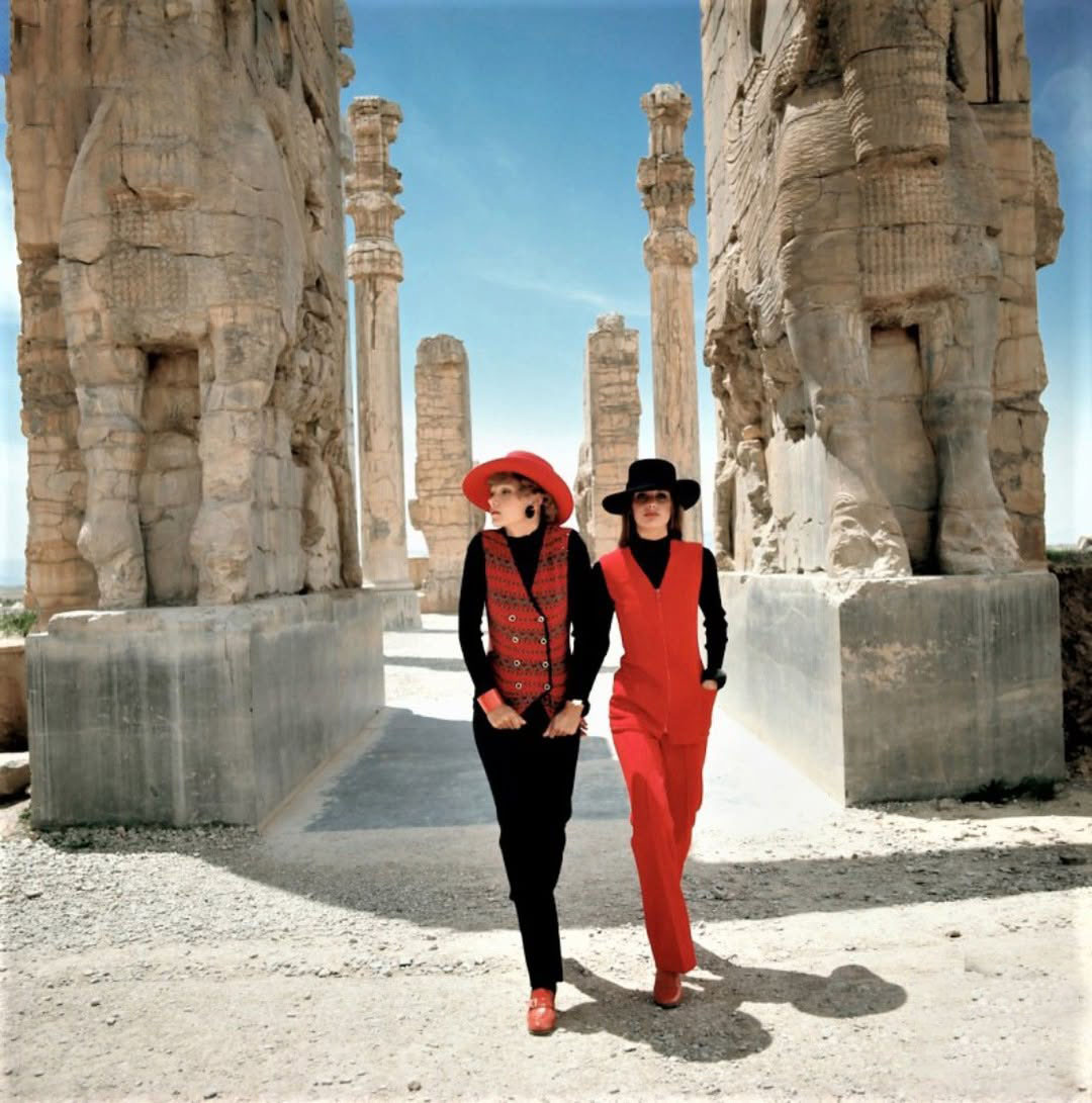 مدل های فرانسوی در تخت جمشید شیراز