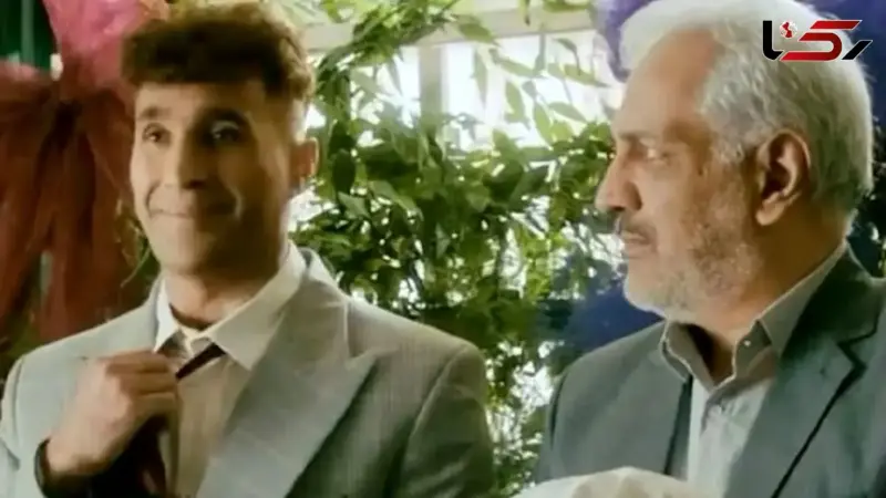 لحظه بامزه در مراسم عقد امین حیایی؛ نگاه خاص مهران مدیری به پسرش همه را میخکوب کرد!