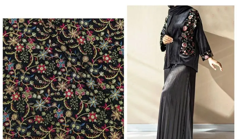 مخمل سوزن دوزی شده