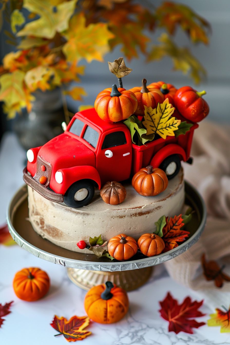 کیک تولد پاییزی پسرانه و مردانه شیک