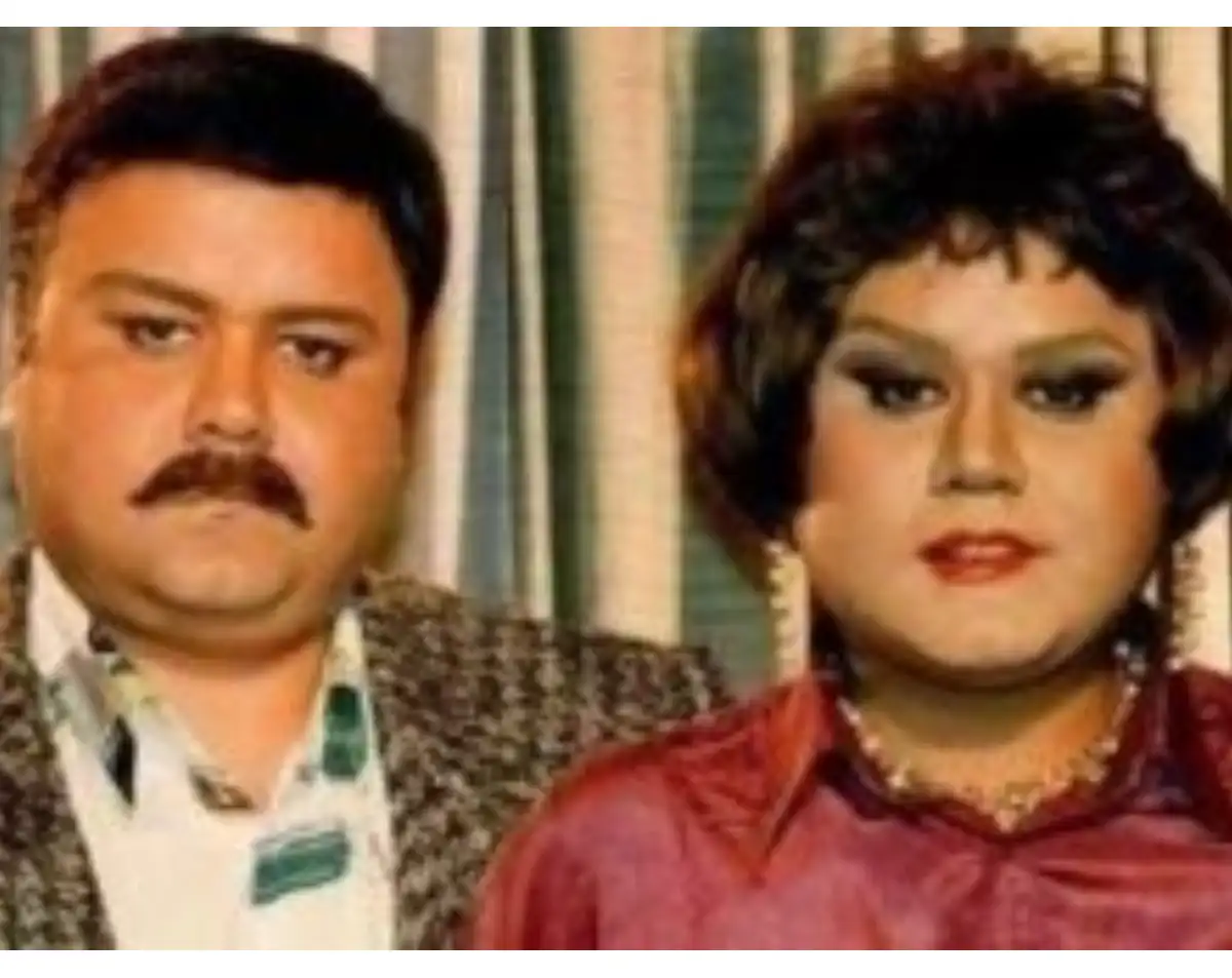 گریم اکبر عبدی در نقش زن در فیلم آدم برفی