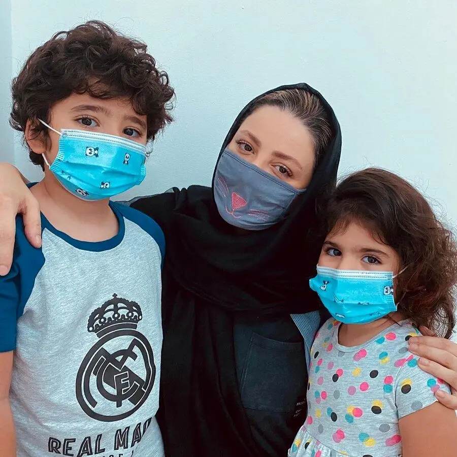 شیلا خداداد با فرزندان