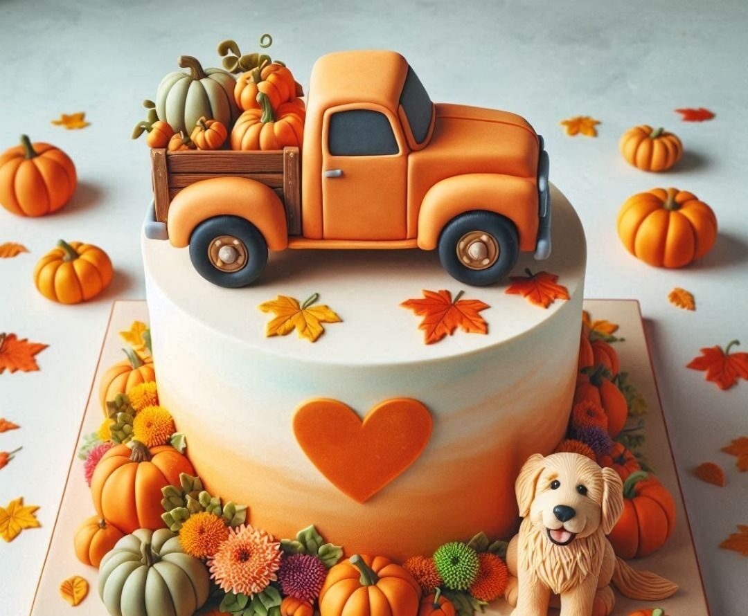 کیک تولد پاییزی پسرانه و مردانه شیک