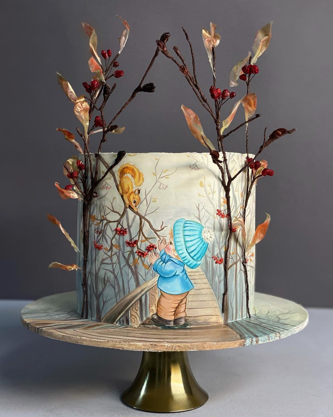 کیک تولد پاییزی پسرانه و مردانه شیک