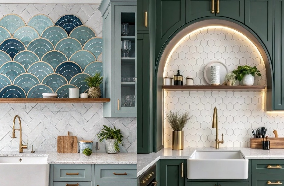 ایده‌های خلاقانه و چشم‌نواز برای دکور بالای سینک ظرفشویی که آشپزخانه‌تان را متحول می‌کند!