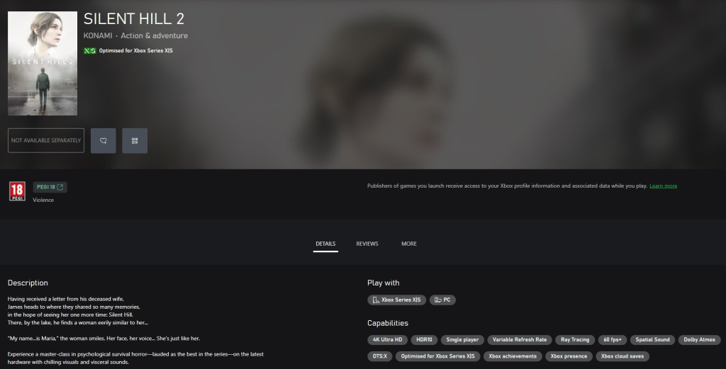 image 8 1024x521 تاریخ انتشار نسخه ایکس باکس Silent Hill 2 Remake لو رفت