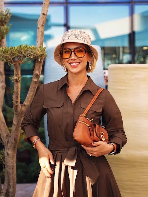 استایل قهوه‌ای مینا مختاری