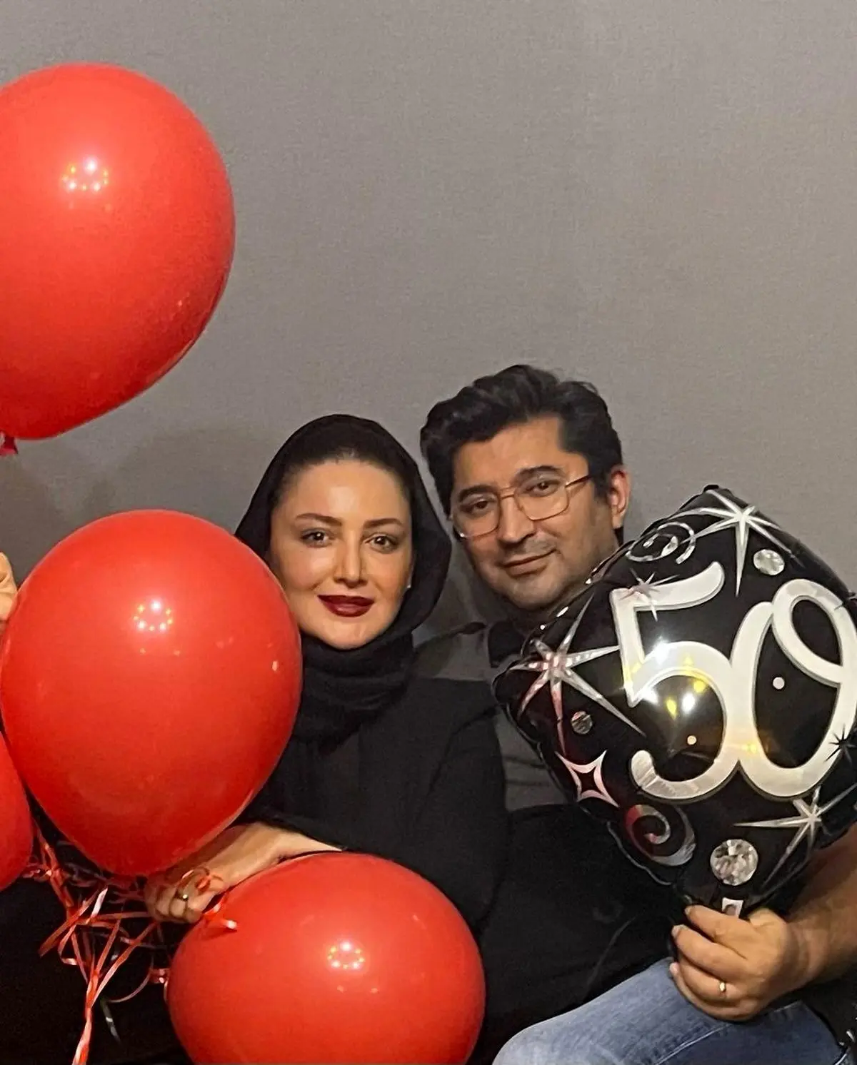 شیلا خداداد با همسرش
