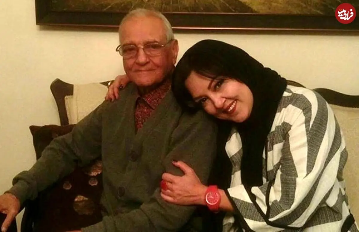 سفر زمان با عکس نادر پرستو گلستانی در آغوش پدر؛ بازگشتی به دهه 50