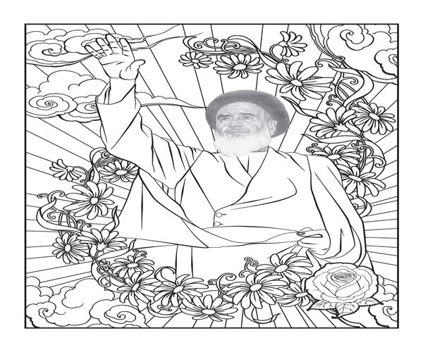 نقاشی دهه فجر برای رنگ آمیزی کودک