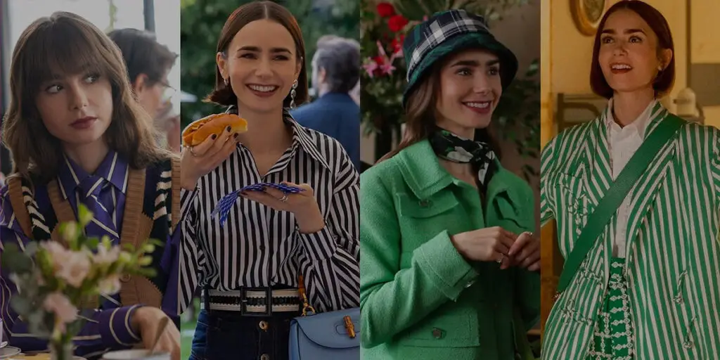 امیلی در پاریس یا در رم؟ استایل‌هایی که با رنگ یکسان تکرار شدند