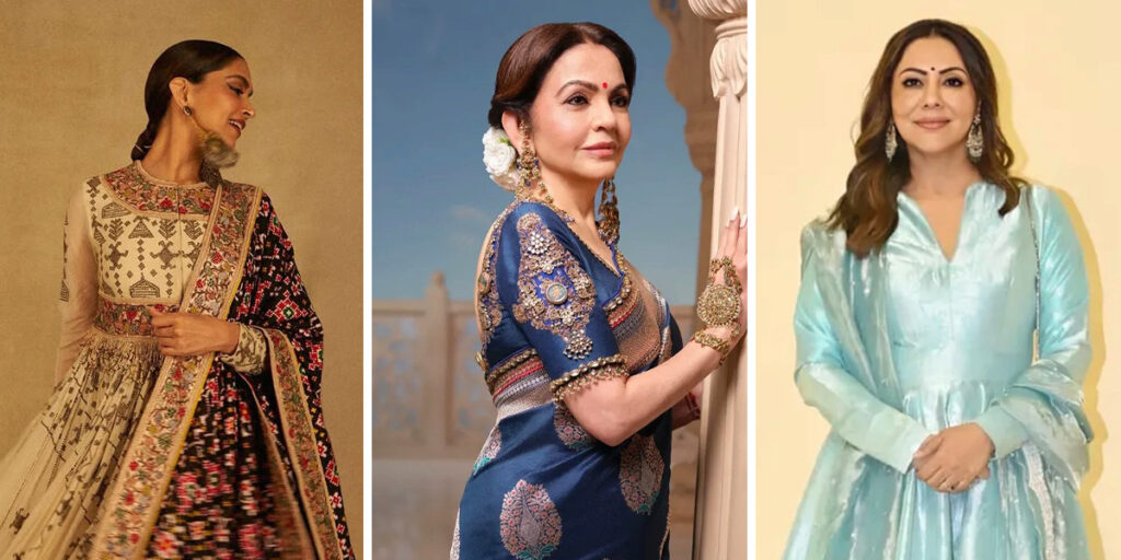 سلبریتی‌های هندی در یک مراسم