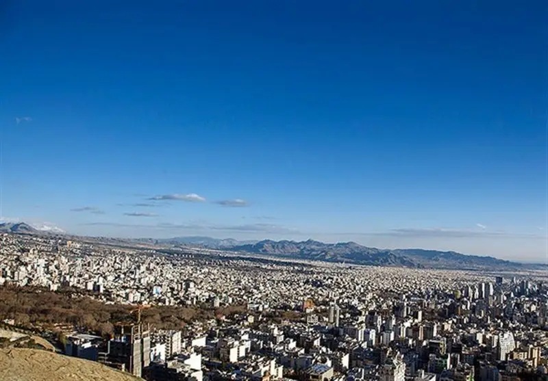 هوای تبریز پس از باران و برف، برای نخستین بار در زمستان پاک شد!