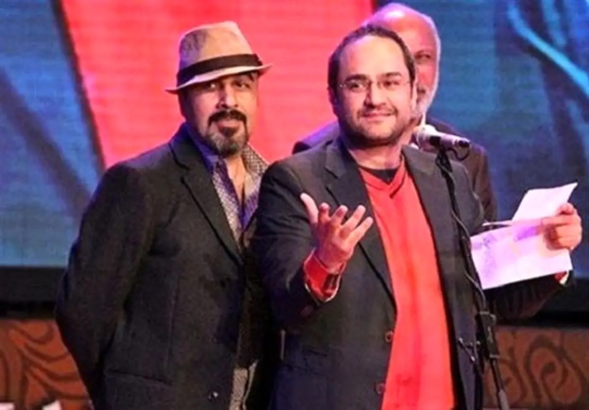 برخورد صمیمانه و خاص رضا عطاران با رامبد جوان در جشن حافظ که همه را حیرت‌زده کرد!