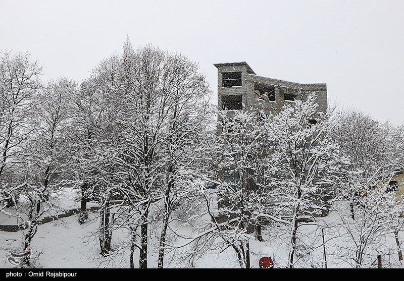 موج سنگین بارشی و برف در ارتفاعات مازندران