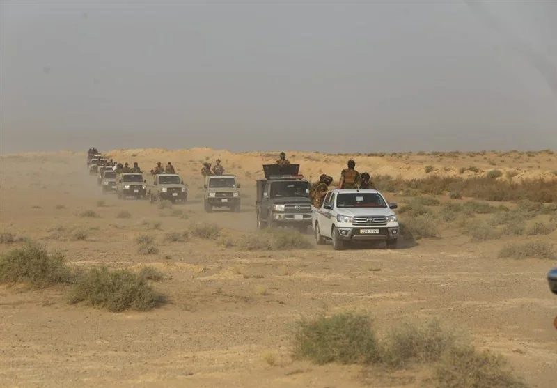 عراق| استقرار گسترده حشد شعبی در مناطق صحرایی برای مقابله با تروریست‌ها