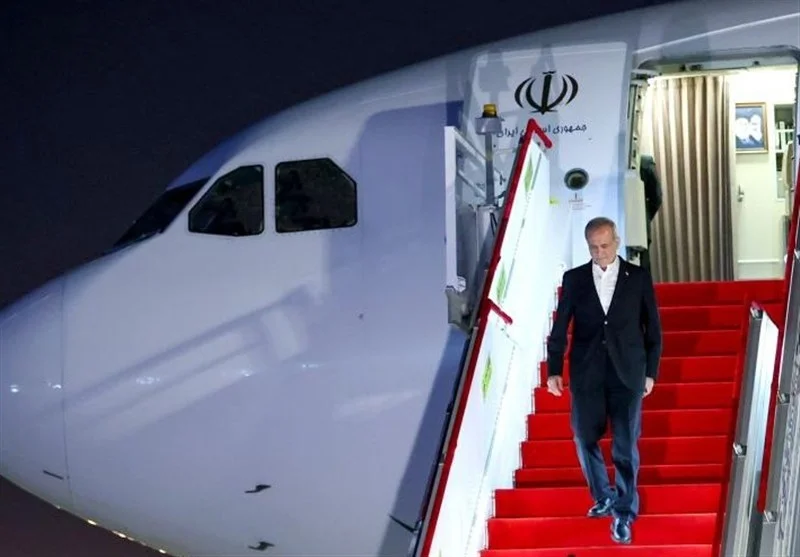 پزشکیان پس از مذاکرات سرنوشت‌ساز در آسیای میانه وارد تهران شد