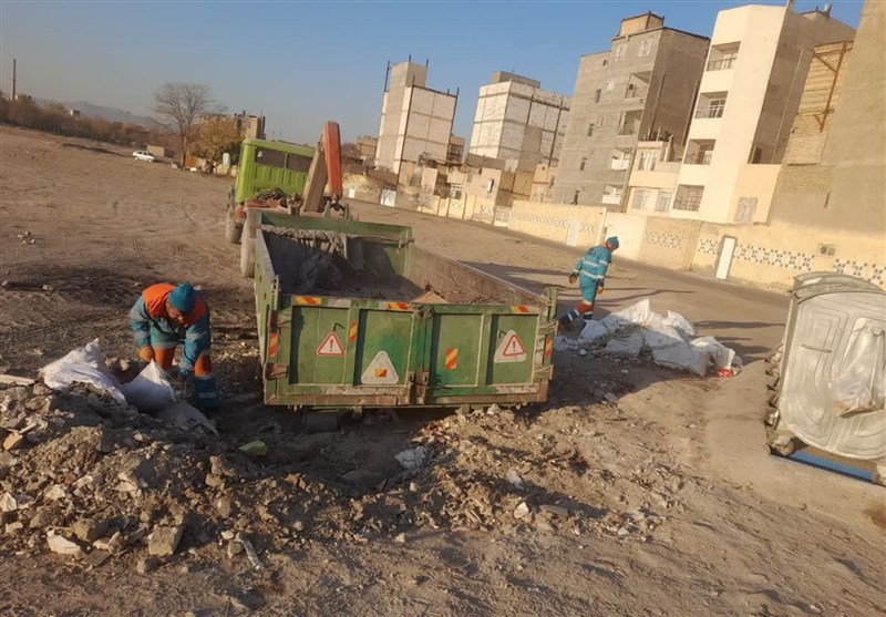 پاکسازی بزرگ پهنه سیدی مشهد؛ 300 تن نخاله ساختمانی جمع‌آوری شد!