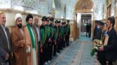 آیین باشکوه غبارروبی مضجع امامزاده علی بن باقر(ع) در اردهال کاشان با حضور مسئولان و عاشقان اهل بیت