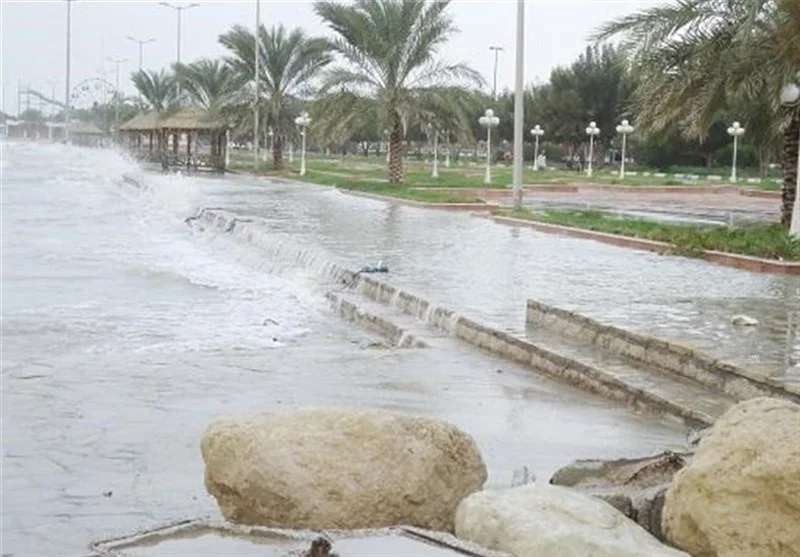 بارش بی‌سابقه 65 میلیمتری در گناوه؛ رکورد تازه بوشهر شکست!